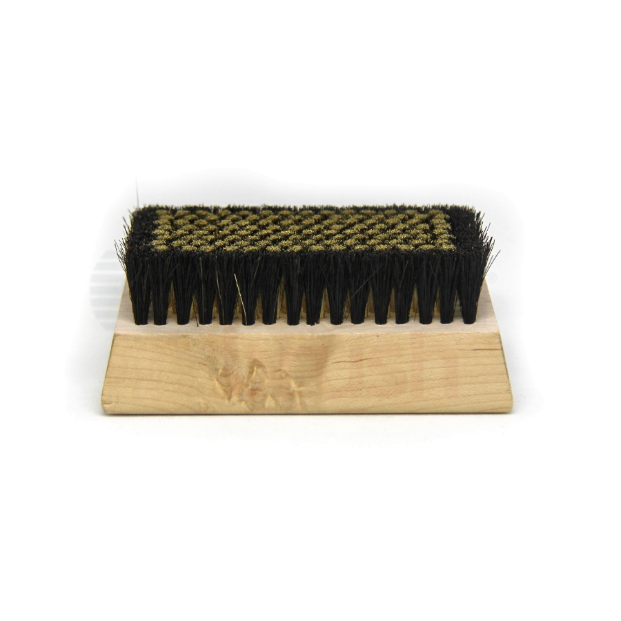 0.005 Brass Bristle, 4-1/4 x 2-1/2 Wood Block Brush