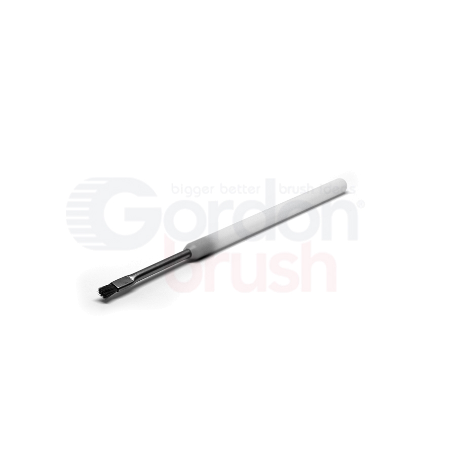 1 x 11 Row 0.003 Stainless Steel Bristle and Acetal Handle Scratch Brush  11SSD - Gordon Brush