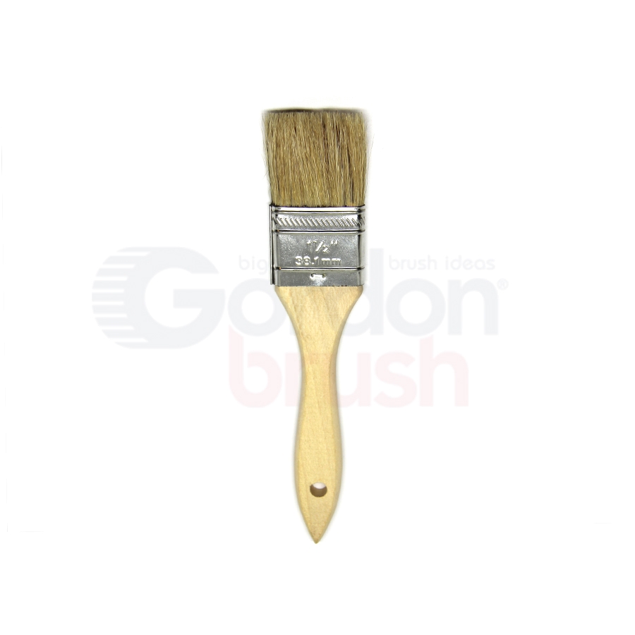1-1/2 Natural Bristle and Wood Handle Chip Brush TA615 - Gordon Brush