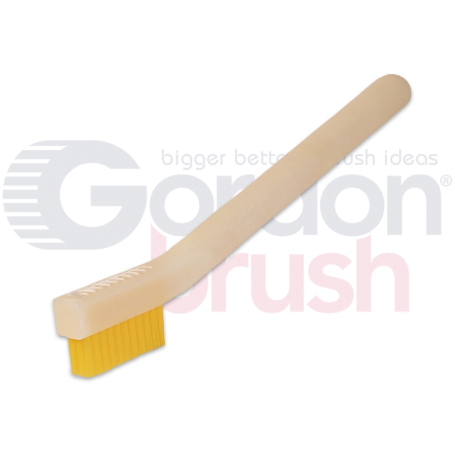 3 x 7 Row 0.012 Nylon Bristle and Plastic Handle Scratch Brush 21N -  Gordon Brush