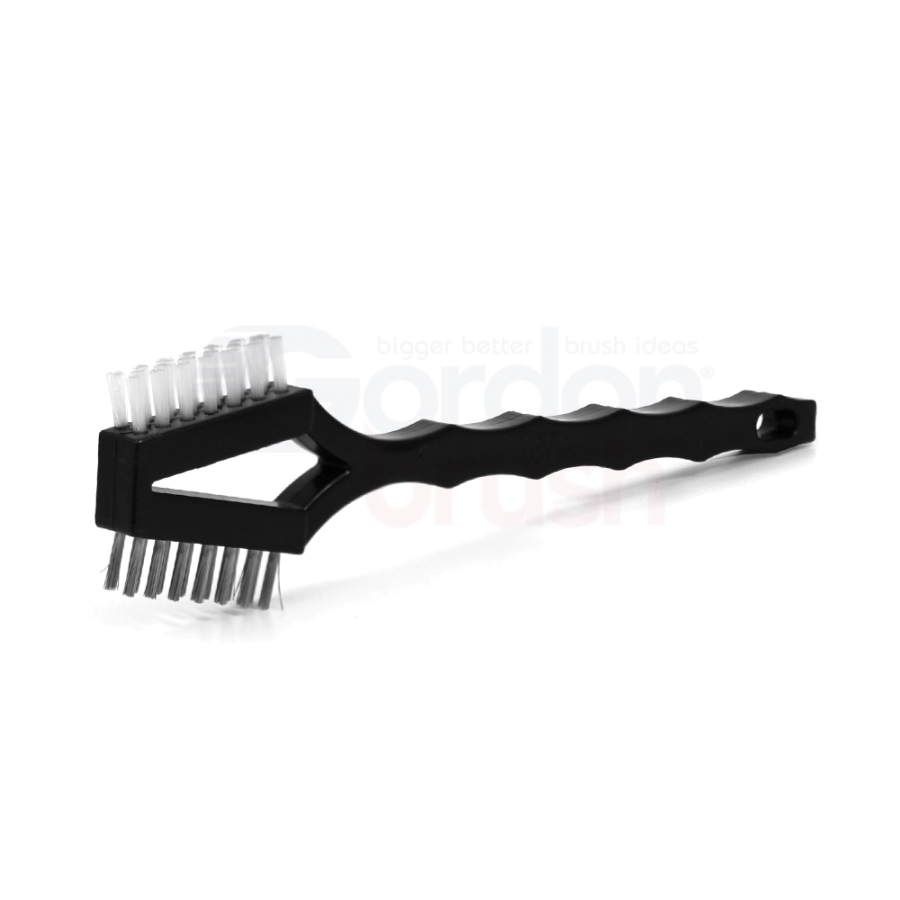 Bristle Cleaning Brushes with Fan-Shaped Ends, 11.25, Stainless Steel Wire  Handle, for 1.2-1.4 Openings, case/12