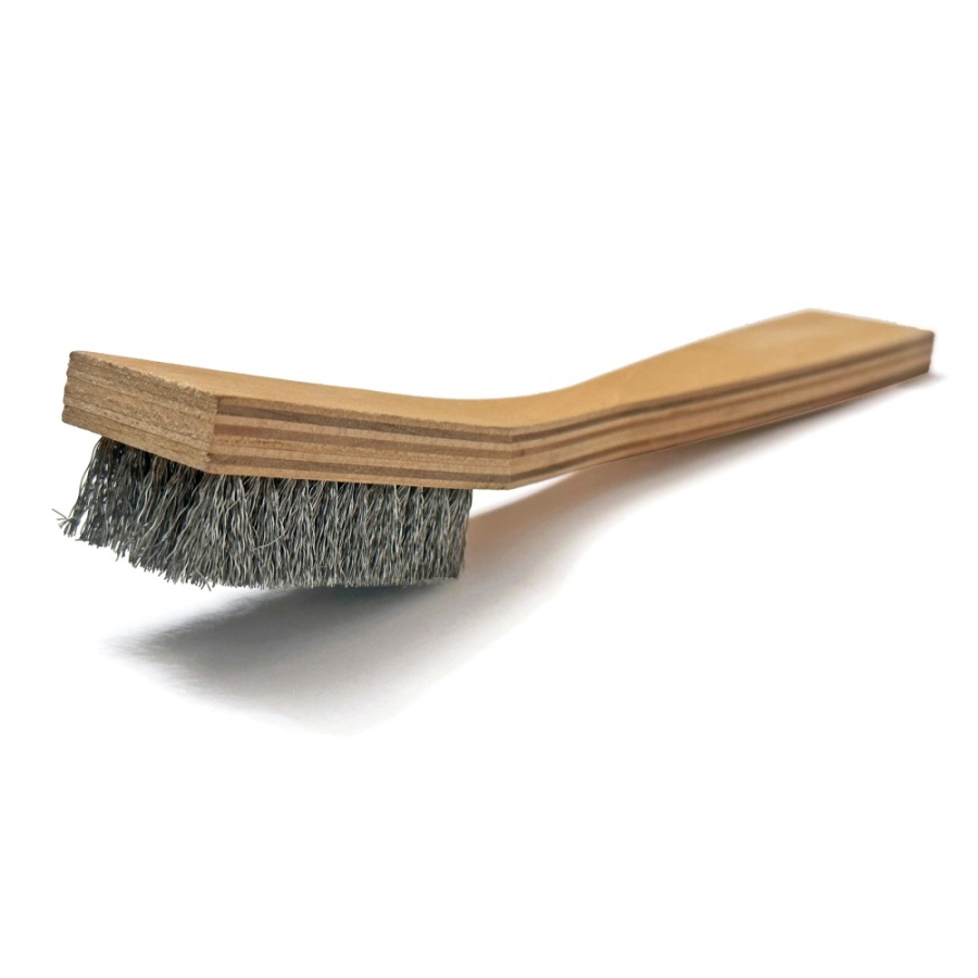 United Abrasives SAIT 05766 3 x 7 Stainless Steel Scratch Brush Small  Cleaning Brush with Plastic Handle, 12 pack