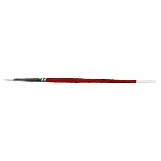 Size 2 Chemical Resistant Pure Red Sable Round Brushes 0907-02000 - Gordon  Brush